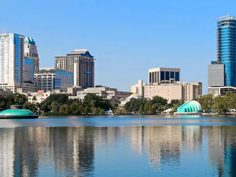 Orlando Cityscape with Lake Eola